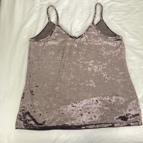 Velvet Mauve Spaghetti Tank. Size Small. - Picture 6 of 7